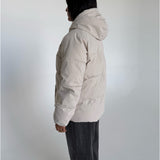FÖRBESTÄLLNING - GLOBAL puffer jacka, creme - FÖRVÄNTAS LEVERANS VECKA 42