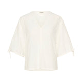 Produktfoto af JOELLA bluse, hvid på hvid baggrund - fra BySofieSønderby