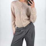 AGATE strik cardigan, beige