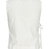 ALIA topp med bindeband, vit