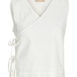 ALIA topp med bindeband, vit