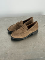 Produktbillede af BABETTE loafers i lysebrun. Fra BySofieSønderby