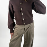 BALIA strik cardigan, brun