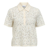 Produktbillede af hvid BIANCA bluse. Set forfra. Fra BySofieSønderby