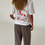 BIG S t-shirt, vit/röd camouflage