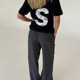 BIG S t-shirt, navy/grå camouflage