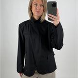 BRYNN blazer med hög krage, svart