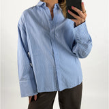 CARO skjorta, randig blå