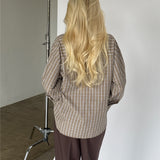 CARO skjorta, rutigt beige