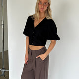 CELINA blus, svart