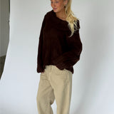 CIELO off shoulder sticka, brun