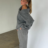 CIELO off shoulder sticka, grå