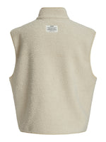Produktbillede af beige DAWN vest. Set bagfra. Fra BySofieSønderby.