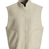 Produktbillede af beige DAWN vest. Set forfra. Fra BySofieSønderby.