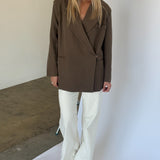 MIRABEL oversized blazer, brun