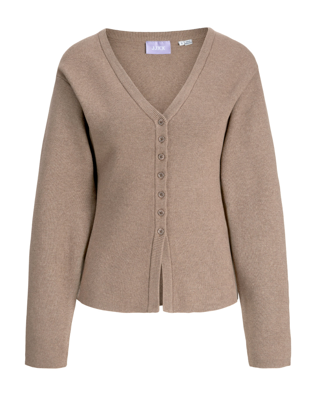 Produktbillede af beige DIANA strik. Set forfra. Fra BySofieSønderby