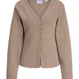 Produktbillede af beige DIANA strik. Set forfra. Fra BySofieSønderby