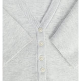 Detaljebillede af grå DIANA strik. Fra BySofieSønderby