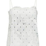 ELLE prickig topp, vit