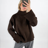 ELLINORA rullkrage sticka, brun