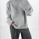 ELLINORA rullkrage sticka, grå