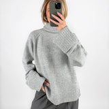 ELLINORA rullkrage sticka, grå