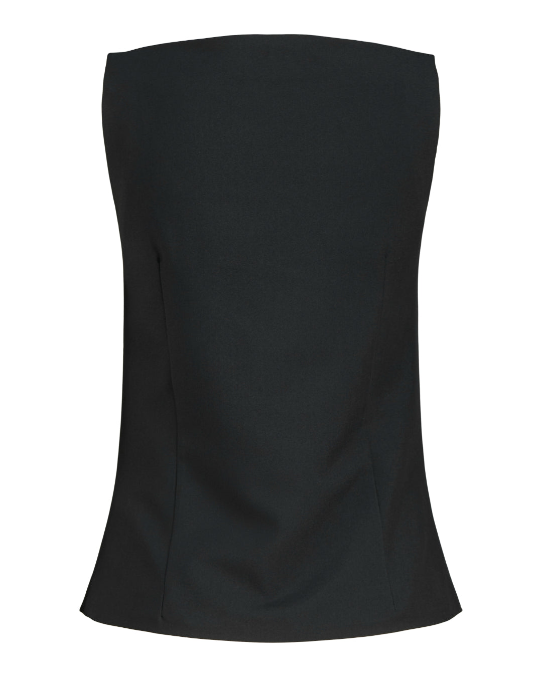 Produktfoto af sort AELLIS top. Set bagfra. Fra BySofieSønderby