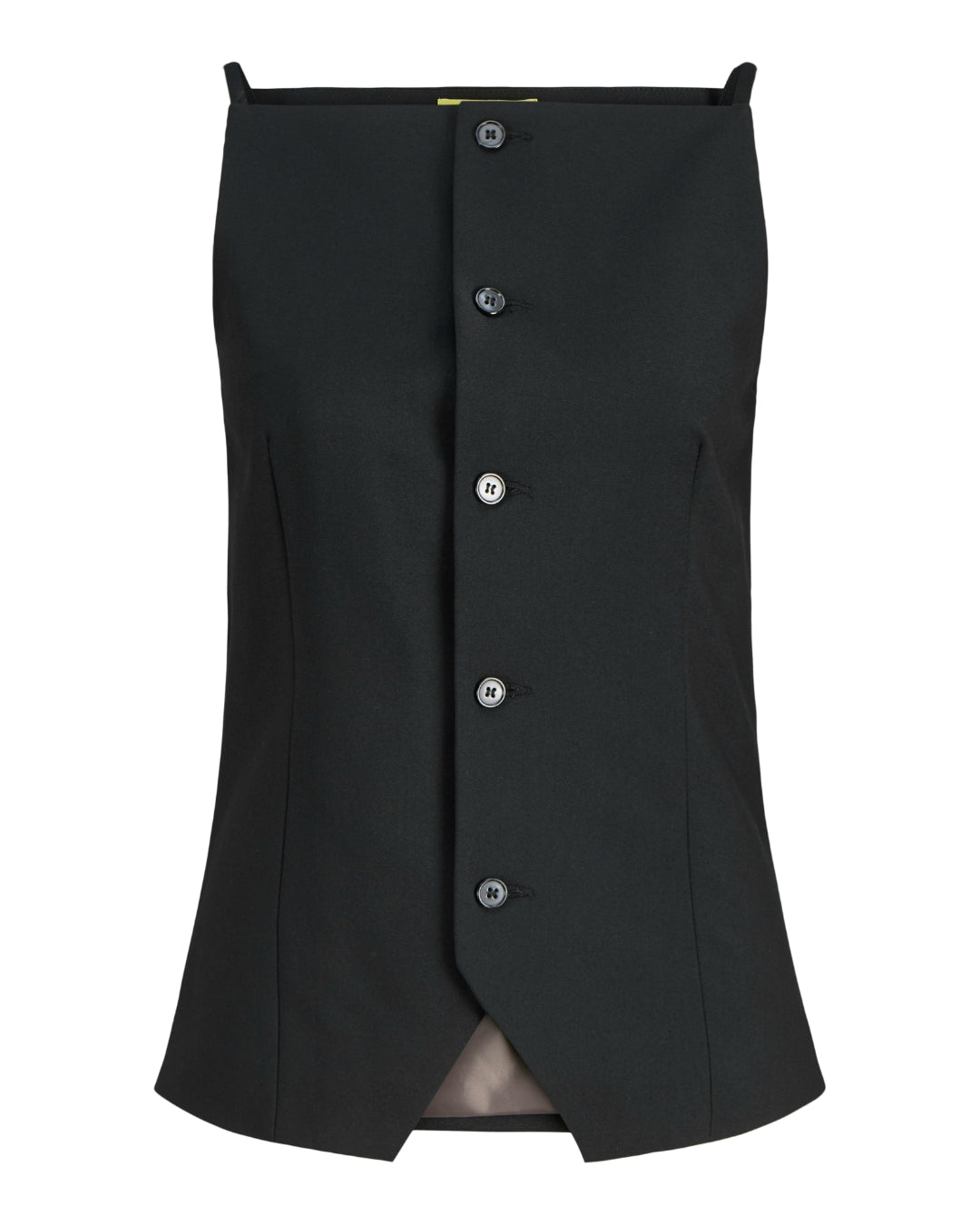 Produktfoto af sort AELLIS top. Set forfra. Fra BySofieSønderby