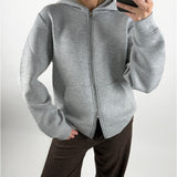 EMMA zip hoodie, grå