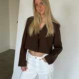 EMMY kort blazer, brun