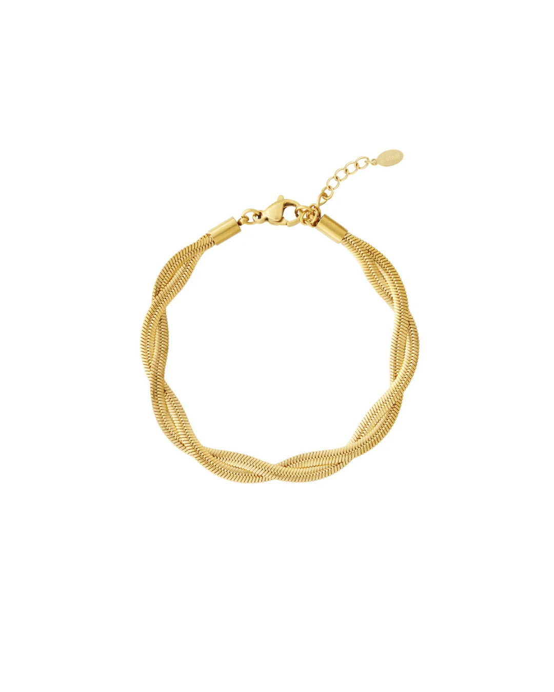 Produktbillede af ESTELLE armbånd i guld. Fra BySofieSønderby