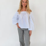 ESTELLE off shoulder blus, vit