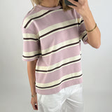 HAZEL kortärmad t-shirt, ljusrosa