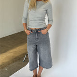 FIFI boatneck top, grå