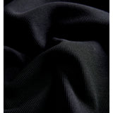 Detaljefoto af sort Fifi boatneck bluse. Fra BySofieSønderby