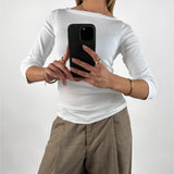 FIFI boatneck top, vit