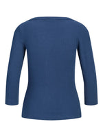 Produktbillede af navy FIFI boatneck. Set bagfra. Fra BySofieSønderby