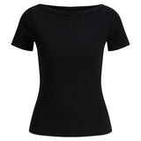 FIFI t-shirt boatneck, svart