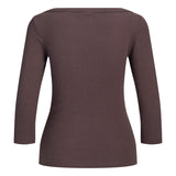 FIFI boatneck top, brun