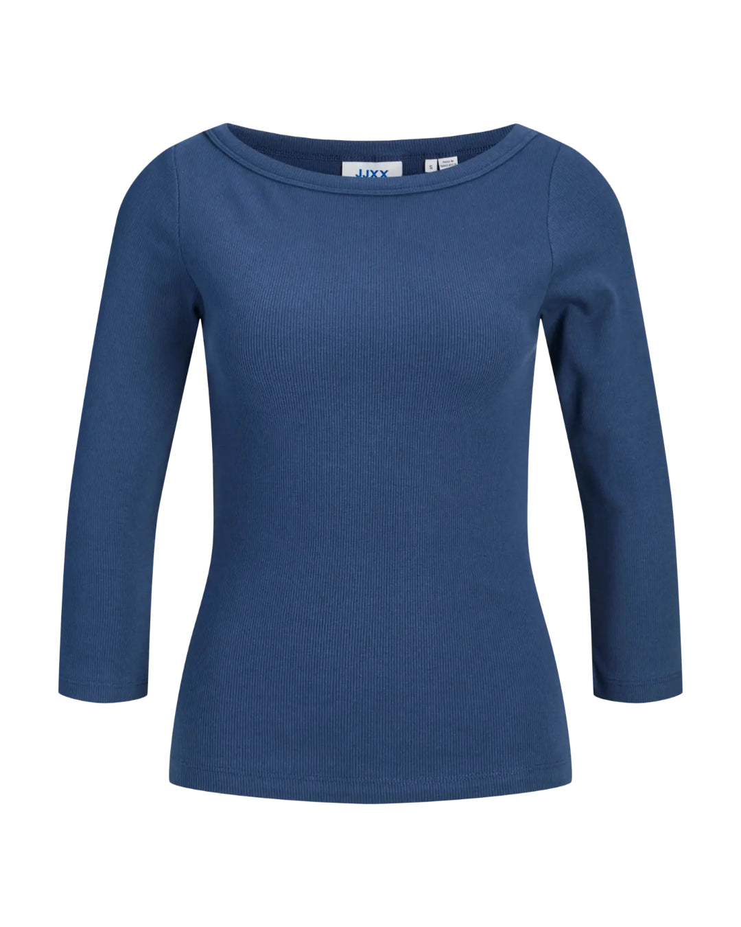 Produktbillede af navy FIFI boatneck. Set forfra. Fra BySofieSønderby