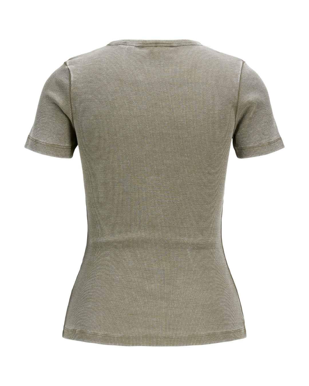 Produktfoto af Frankie t-shirt i vasket brun. På hvid baggrund. Fra by Sofie Sønderby
