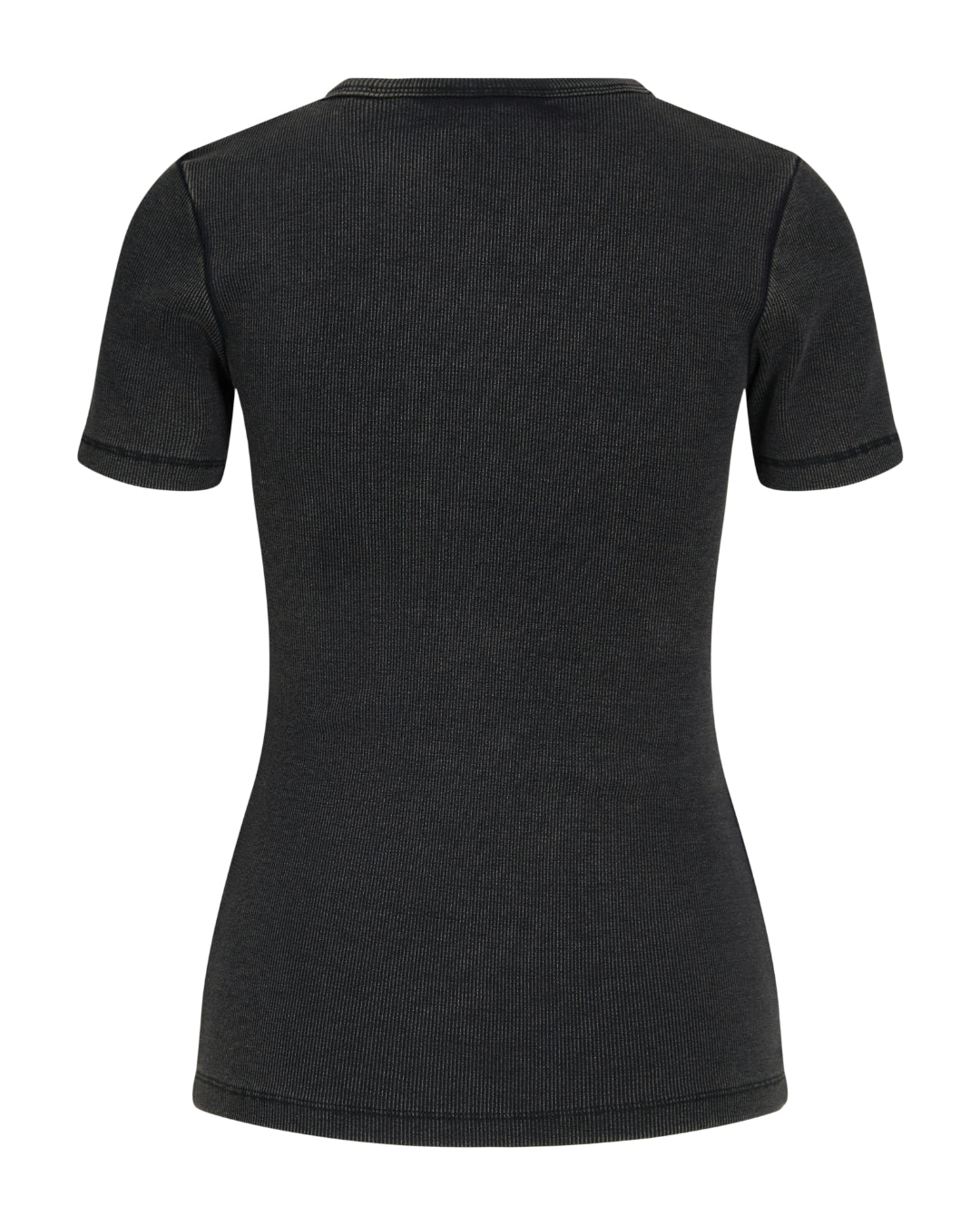 Produktfoto af Frankie t-shirt i vasket sort. På hvid baggrund. Fra by Sofie Sønderby