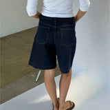 GEORGINA bermuda shorts, mörkblå