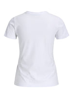 Produktfoto af hvid Gigi Ciao t-shirt. På hvid baggrund. Fra BySofieSønderby