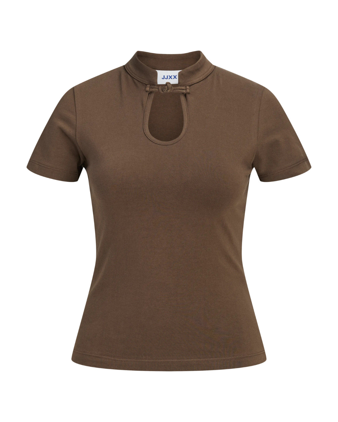 Produktbillede af GIGI t-shirt i brun. Set forfra. Fra BySofieSønderby