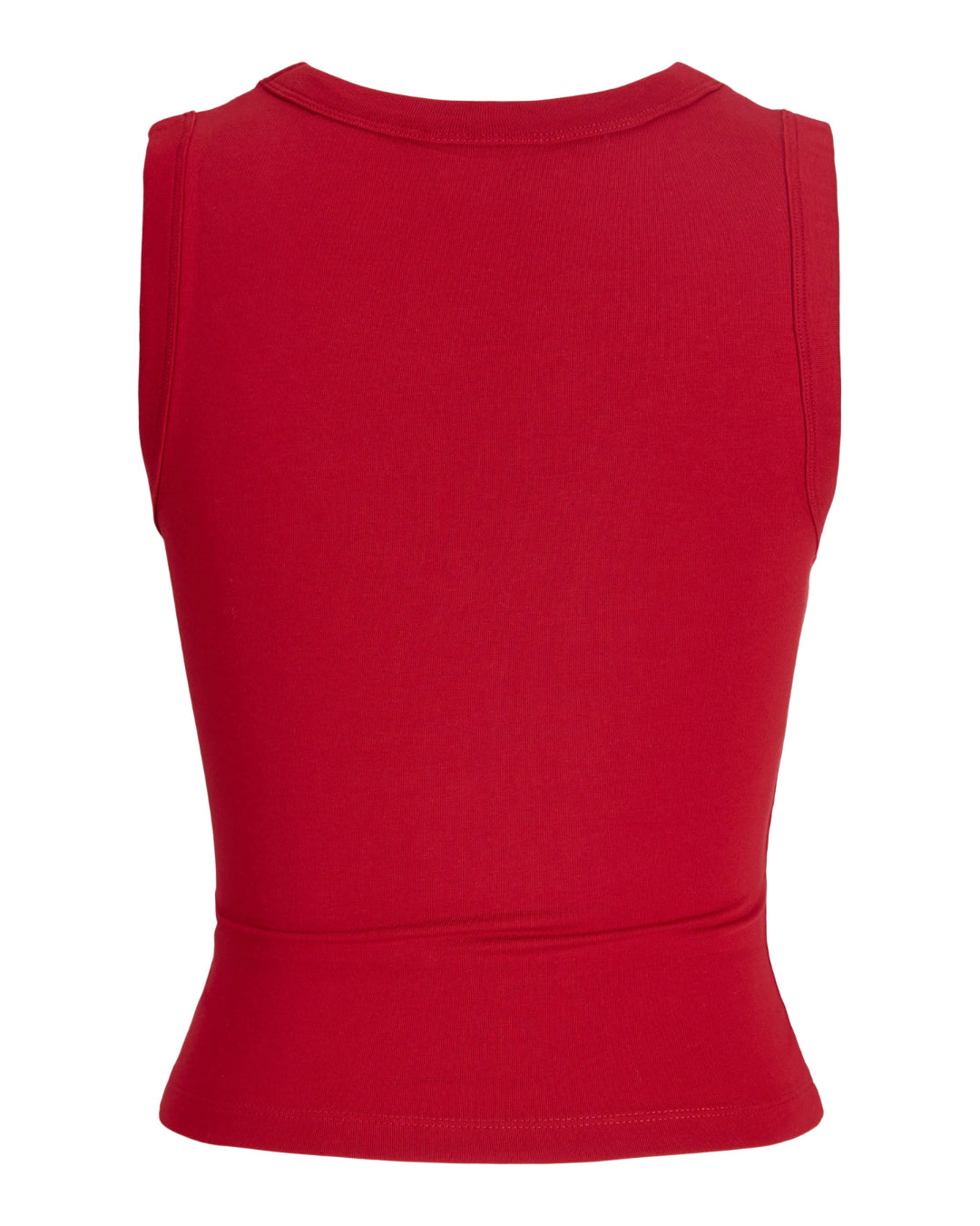 Produktbillede af rød GIGI top. Set bagfra. Fra BySofieSønderby