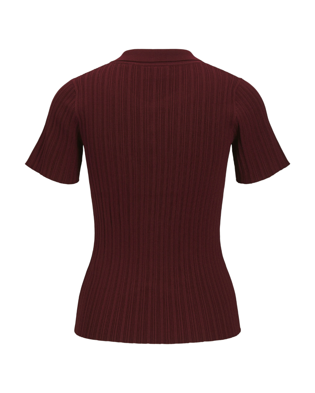 Produktfoto af bordeaux Hadley bluse. På hvid baggrund. Fra BySofieSønderby