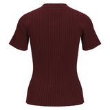 Produktfoto af bordeaux Hadley bluse. På hvid baggrund. Fra BySofieSønderby