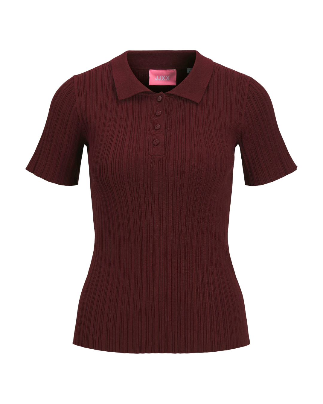 Produktfoto af bordeaux Hadley bluse. På hvid baggrund. Fra BySofieSønderby