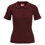 Produktfoto af bordeaux Hadley bluse. På hvid baggrund. Fra BySofieSønderby